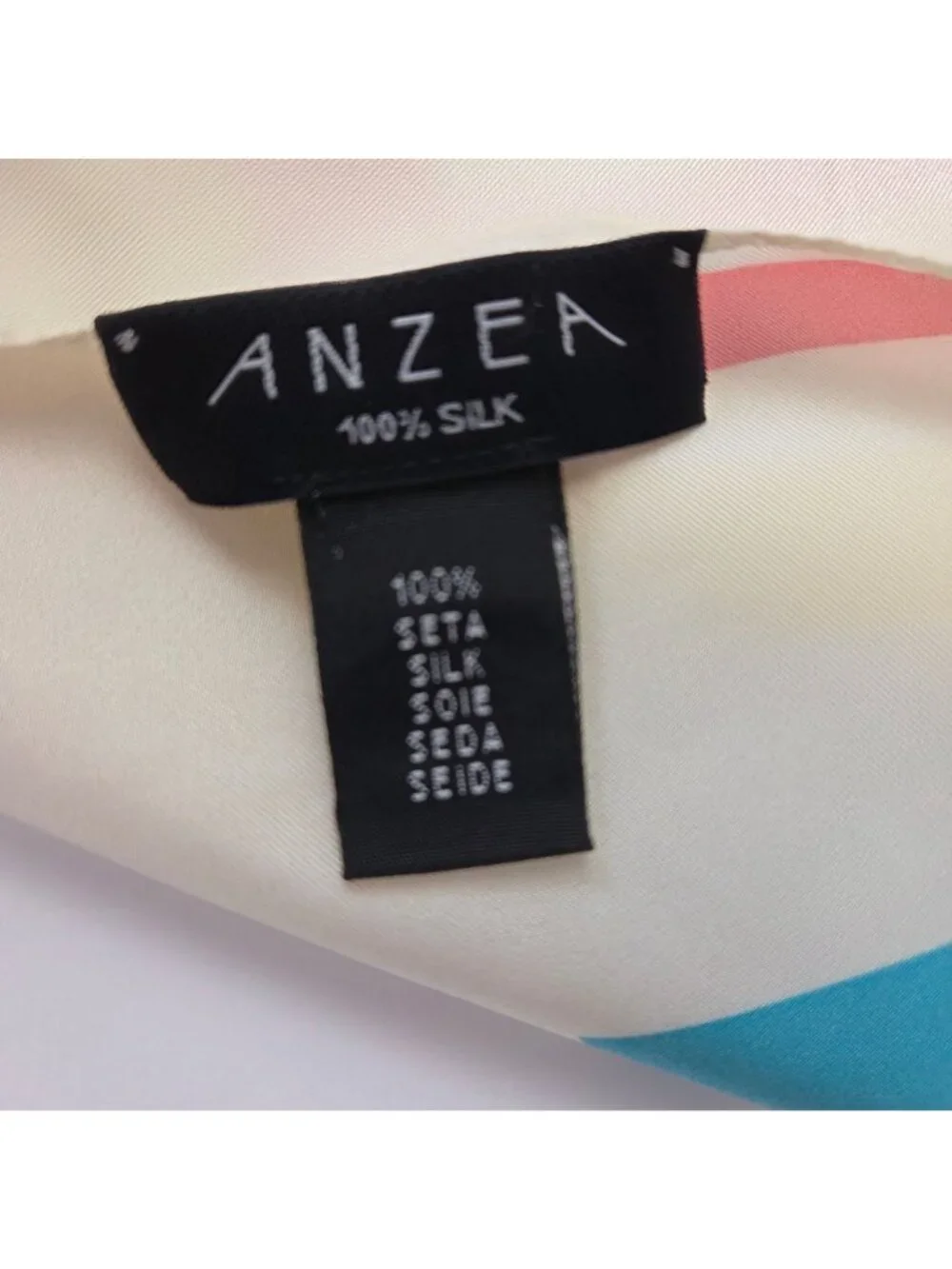 Ruth Adler Schnee Designs Geometric Print Silk Scarf